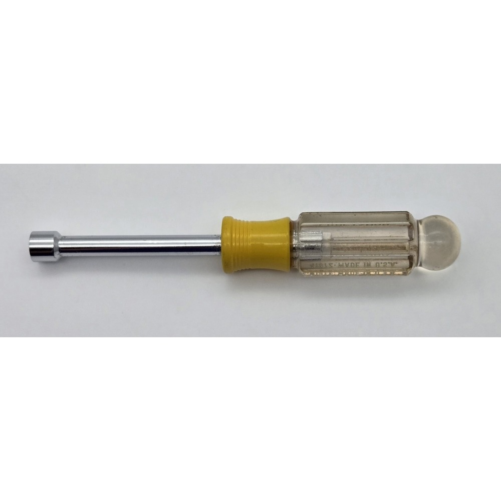 Craftsman 40972 Nut Driver 5/16 Inch USA Clear Handle Yellow Band Vtg Hand Tool
